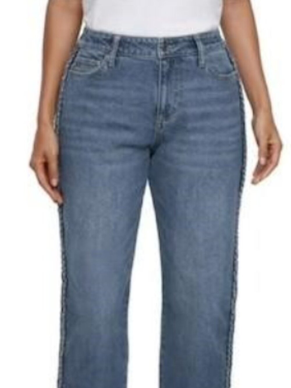 Express Women's Straight Leg Ankle Jean Braided Edge Sz 4,6,8